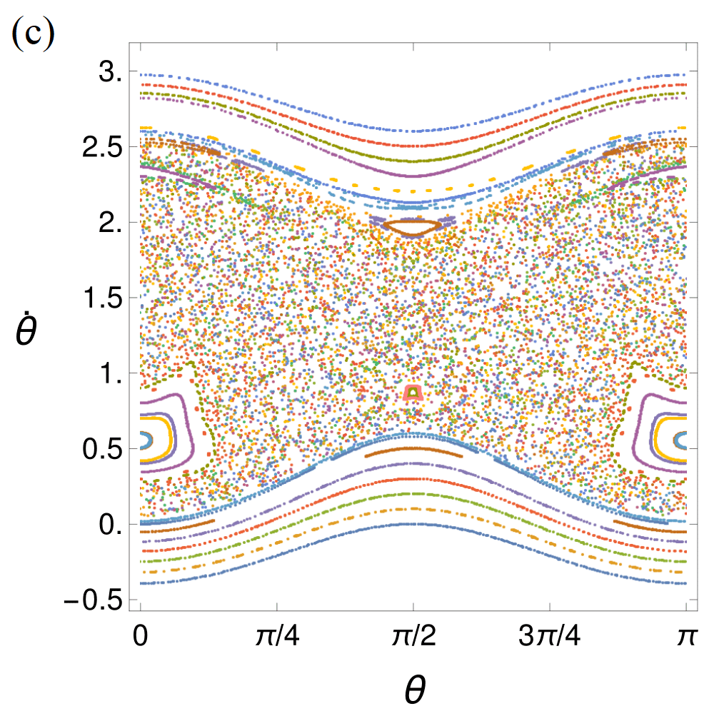 Poincare surface of section of Hyperion's rotation